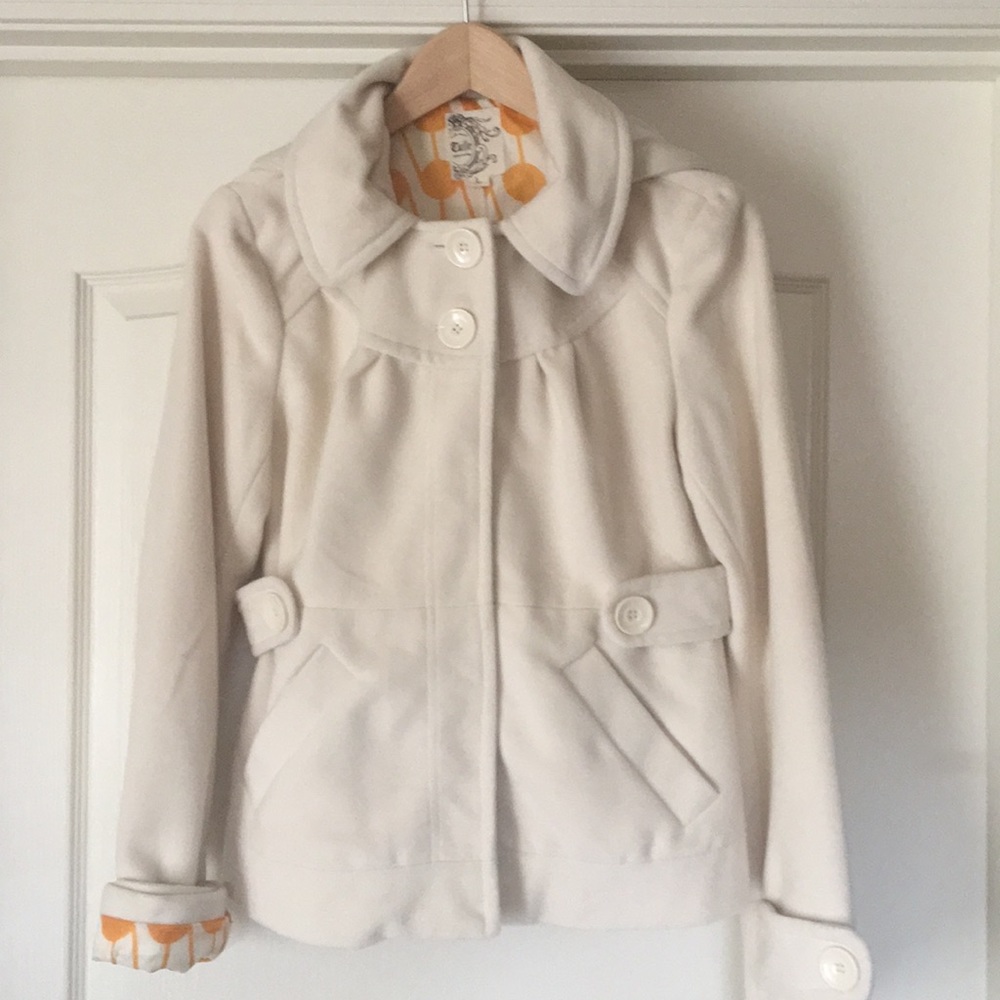 Cream Colored Tulle Coat